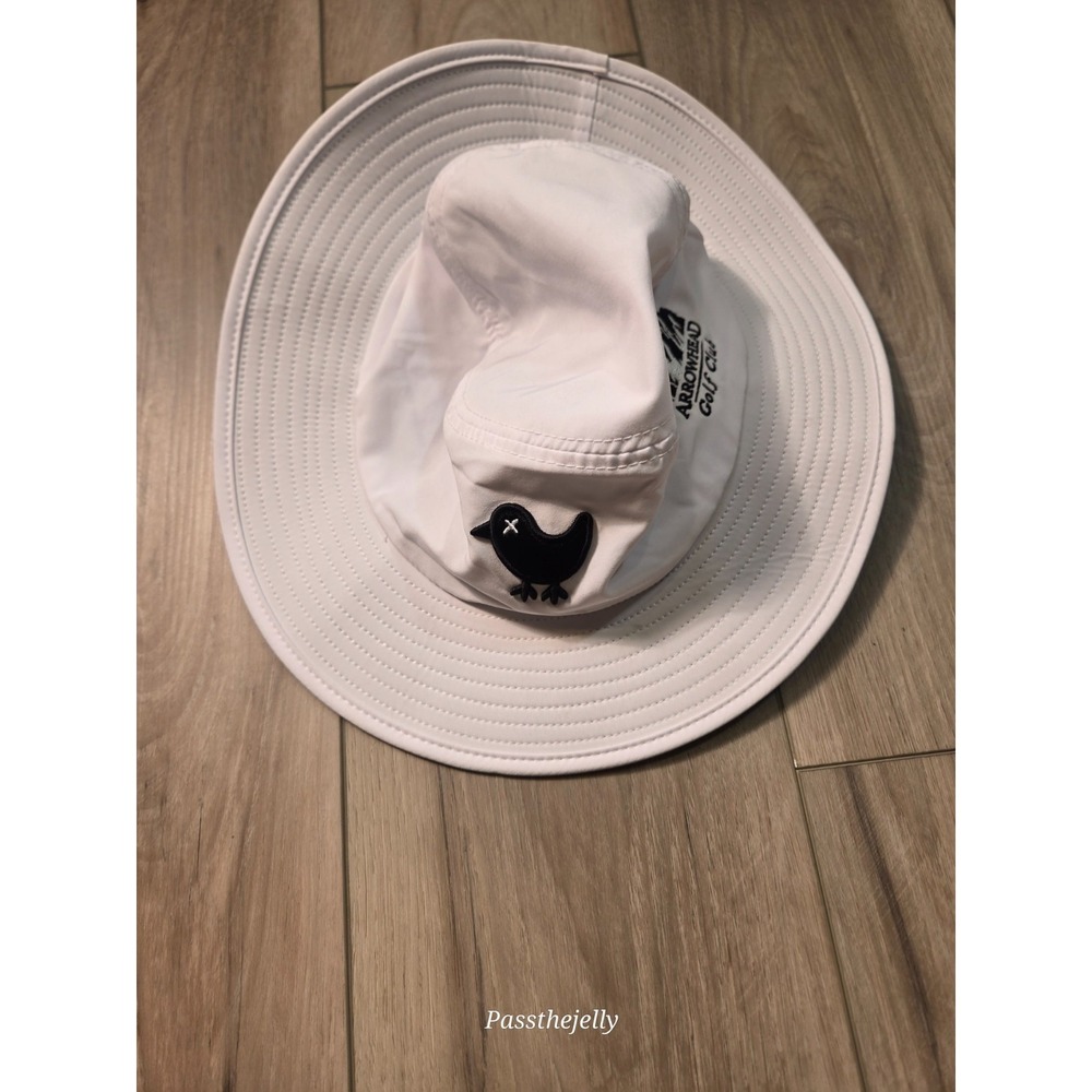 Bad Birdie Bucket Hat Mens Black Nylon Spandex Wide Brim Golf Sun Boonie S/M